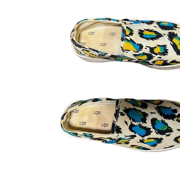 R13 Slip Sneaker Colorful Leopard Sneaker - Picture 12 of 13
